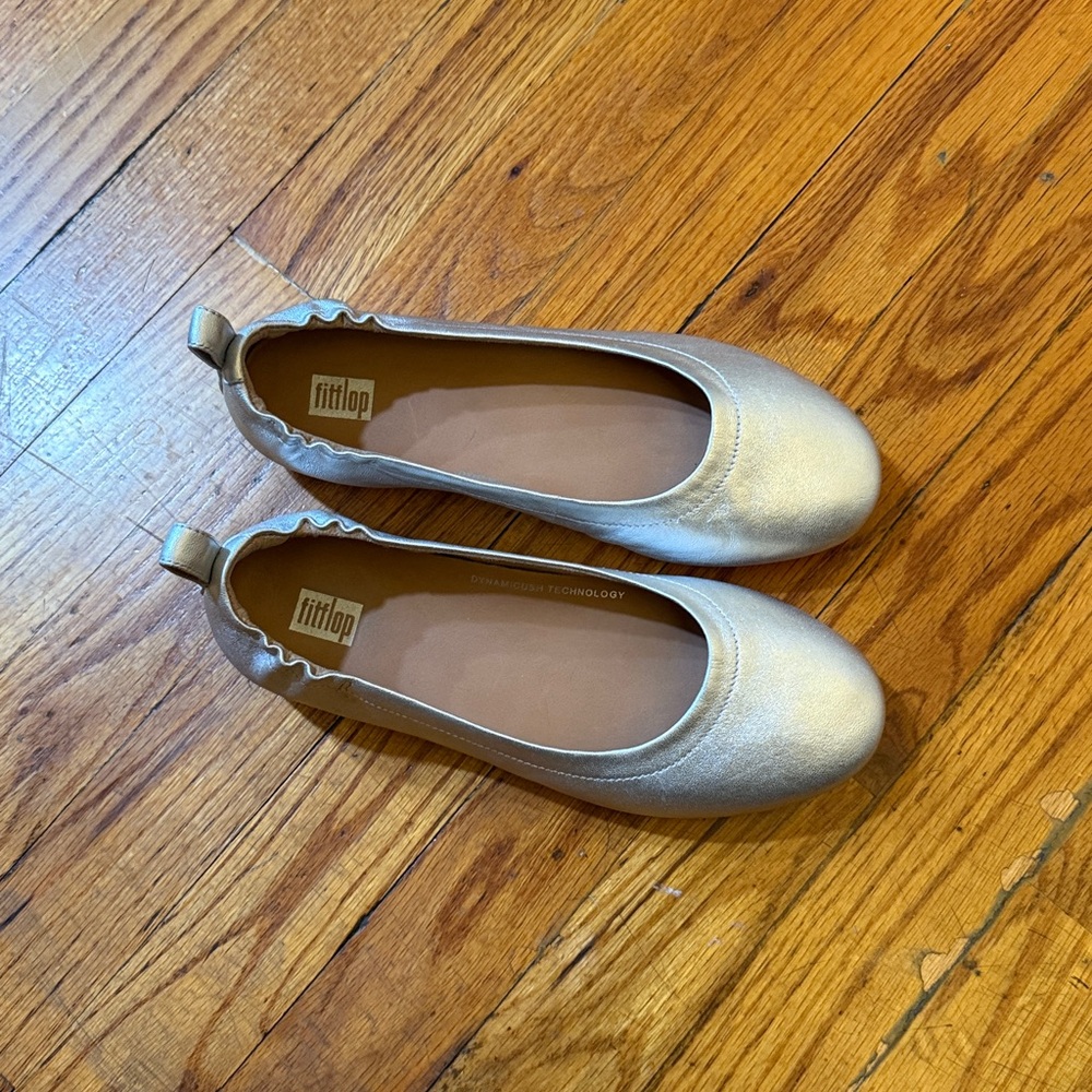 Fitflop Silver Ballet Flats